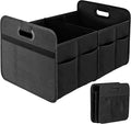 Simple Deluxe Trunk Organizer for Car/SUV, Foldable 2 Compartment 50L Car Storage, 600D Waterproof Oxford Polyester Car