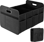 Simple Deluxe Trunk Organizer for Car/SUV, Foldable 2 Compartment 50L Car Storage, 600D Waterproof Oxford Polyester Car