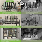 NETEL Adjustable Under Sink Organizers and Storage,Pots and Pans Organizer Under Kitchen Cabinet,Pan Lid Organizers inside Ca