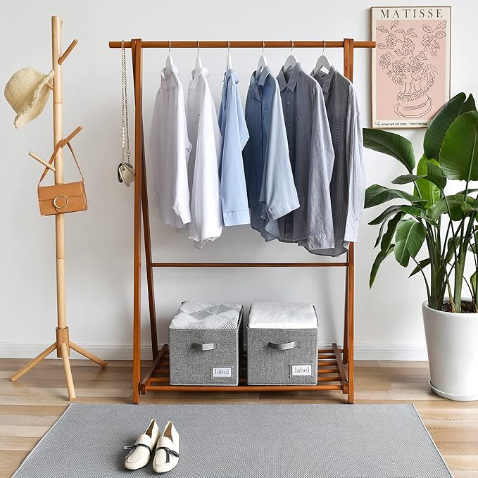 GRANNY SAYS Closet Organizers and Storage, Fabric Storage bins with Label Holder, Shelf Baskets for Organizing Bedroom, Decor