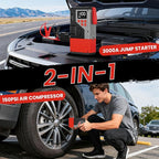 Portable Car Jump Starter with Air Compressor for Emergencies,3000A Peak and 150 PSI Max,for 12L Gas & 10L Diesel