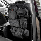 Tactical Car Seat Back Organizer,Back Seat Organizer with 5 Detachable Molle Pouches,Molle Panel Organizer Fits for Vehicel Such as Jeep,Truck,SUV, Car