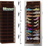 Kotkn 24-Pair Over Door Shoe Organizer for Family & Kids, Double Sided | Hanging Storage for Sneakers, Boots, Toys & Room Org