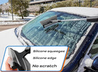 Trazon 42.4" Extendable Snow Brush & Mini Snow Shovel/Ice Scraper for Car Windshield with Foam Grip for Cars, SUV, Trucks, Detachable Сar Scraper, No Scratch, Heavy Duty Long Handle, Ice Remover