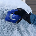 Snow Joe SJEG-DZ Ice Dozer Ice and Snow Scraper Tool | Squeegee Brush, Blue
