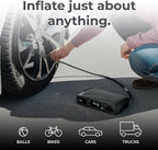 HALO Bolt Air 58830 Portable Car Battery Jump Starter | 100 PSI Air Compressor, 58.8Wh USB Power Bank, Emergency Floodlight