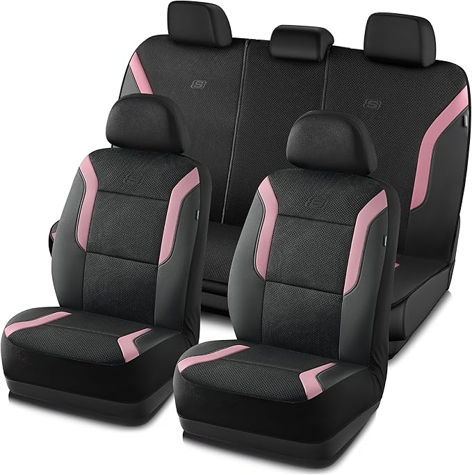 Skechers Memory Foam Car Seat Covers, Air Cool Mesh Thick Seat Covers, Car Seat Full Sets, Airbag Compatible, Automotive Comf