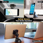 Scosche MAGWSM2 MagicMount Magnetic Suction Cup Mount for Car Windshield or Dashboard, 360° Adjustable Magnet Head, Universal Cell Phone Holder for Car, Compatible with iPhone, Samsung & All Devices
