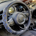 PINCTROT Steering Wheel Cover Great Grip with 3D Honeycomb Anti-Slip Design, Universal 14.5-15 Inch (Blue)