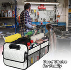 Deosk Trunk Organizer with 6 Pockets - Car Storage Accessory for SUVs, Minivans, and Trucks - 50L Waterproof Polyester