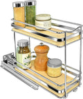 LYNK PROFESSIONAL® Élite™ Pull Out Spice Organization for Cabinets - 4-3/8 inch Wide – Spice Rack for Inside Cabinets – Wood/
