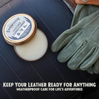 Snowshoe Leather Conditioner, Made in USA Since 1927 - Protect, Condition, Restore & Waterproof - Leather Conditioner for Fur