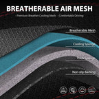 CAR PASS Comfortable 3D Foam Mesh Leather Car Seat Covers Front, Air Cool Mesh Breathable Front Seat Covers for Car, Universa