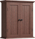ChooChoo Bathroom Wall Cabinet, Over The Toilet Space Saver Storage Cabinet, Farmhouse Medicine Cabinet with 2 Doors and Adju