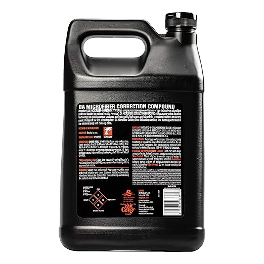 Meguiar's Microfiber Correction Compound - Advanced Polishing Solution for Removing Scratches, Swirls, and Oxidation, Ideal for Professional Detailers and Car Enthusiasts Alike