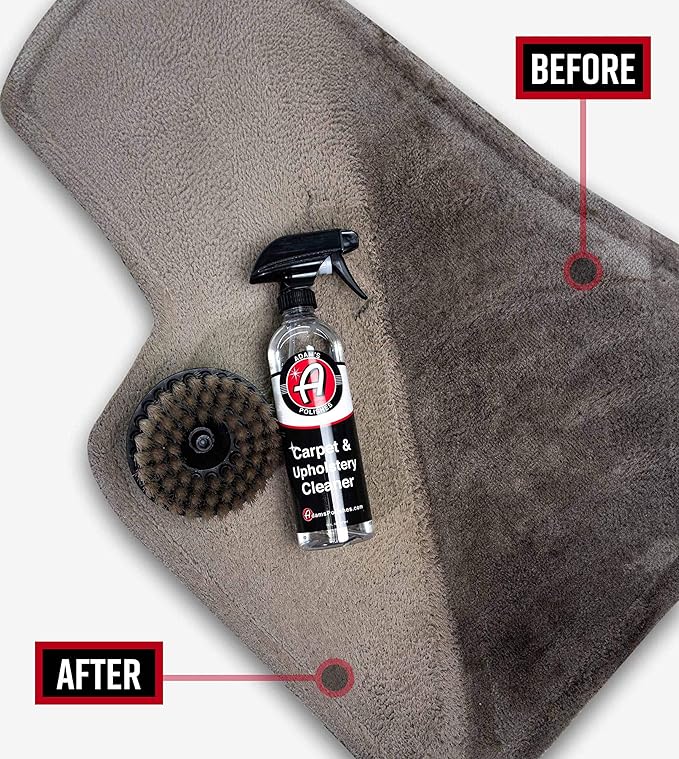 Adam's Polishes Carpet Drill Brush - A Cleaning Tool Attachment For Scrubbing/Cleaning Carpet, Upholstery, Leather Seats & Ch