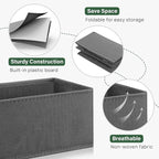 Kootek 16 Pack Drawer Organizer Clothes, Dresser Drawer Organizers for Clothing Fabric Foldable Closet Organizers and Storage
