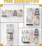 Ultrawall Metal Pegboard Panels, Pegboard Wall Organizer, Peg Boards for Wall, Garage Tool Storage Organization, 12"X16", 4pc