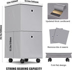 YOHOM Rolling Drawer Organizer Portable Closets Wardrobe Storage Folding Clothes Drawer Organizers for Living Room, Office, K