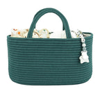 XUANGUO Large Baby Diaper Caddy Organizer for Girl Boy Rope Nursery Storage Bin Basket Portable Holder Tote Bag for Changing 