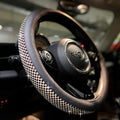 PINCTROT Bling Bling Comfy Steering Wheel Cover with Jumbo Crystal Rhinestones, Anti-Slip Diamond Leather, Universal 15 Inch (Purple)