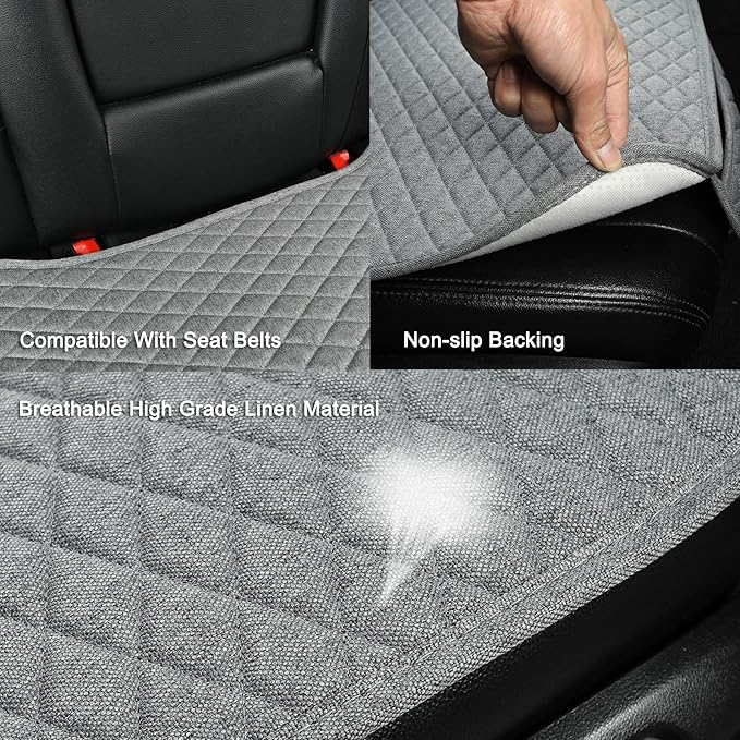 West Llama Linen Car Seat Covers,Bottom Seat Covers for Cars Include 1 Rear Bench Cover Universal Fits 90% Vehicles,SUVs,Cars