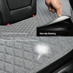 West Llama Linen Car Seat Covers,Bottom Seat Covers for Cars Include 1 Rear Bench Cover Universal Fits 90% Vehicles,SUVs,Cars