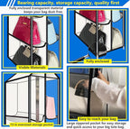 Purse Organizer for Closet, with Zippered-Dustproof, Purse Organizer, Designed for Oversized Wallets & Holds 8-16 Purses, Han