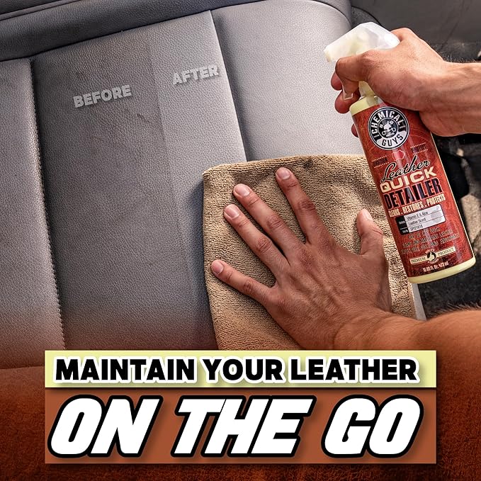 Chemical Guys Leather Quick Detailer for Car Interiors, Furniture, Apparel, Shoes, Sneakers, Boots, and More (Works on Natura