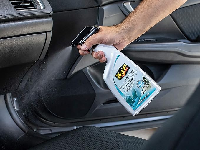 Meguiar's Carpet and Cloth Re-Fresher Odor Eliminator Spray, Car Air Freshener, Fights Odors and Freshens Fabrics in your Car
