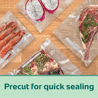 FoodSaver Heavy Duty Quart Vacuum Seal Bags, 44 Pack with 30% Extra Thickness, Compatible with All FoodSaver Appliances