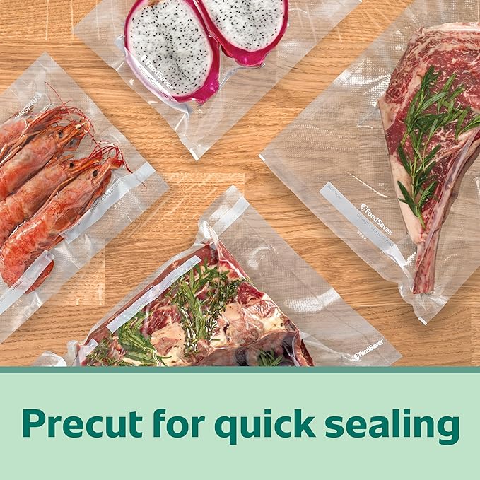 FoodSaver Gallon Vacuum Seal Bags, Heavy Duty, 28 Pack, Extended Life for Freshness, Enhanced Protection