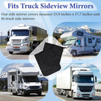 6Pcs Side Mirror Covers, Waterproof Car Side Mirror Protection for Snow, Ice, Bird Droppings - Suit Fit for Trucks, Winter Rearview Guard, Auto Exterior Accessories with Drawstrings