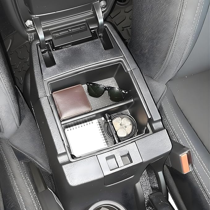 Vehicle OCD - Center Console Organizer Tray for Jeep Wrangler JK and JKU (2011-2018) (NOT for 2018 Wrangler JL) - Made in USA - SLX156