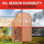 Motor Trend FlexTough Performance All Weather Rubber Car Floor Mats - 3 Piece Floor Mats Automotive Liners for Cars Truck SUV, Heavy-Duty Waterproof (Beige)