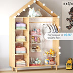 Sonyabecca 3-Tier Hanging Closet Organizer with 5 S Hooks, Closet Shelves for Clothes, Shoes, Handbags, Accessories, Hanging 