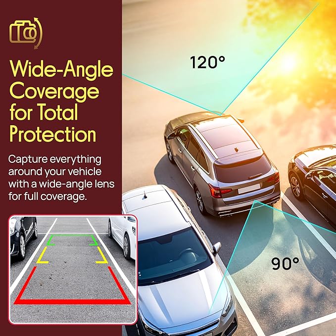 Pyle Dash Cam Rearview Mirror - 4.3” DVR Monitor Rear View Dual Camera Video Recording System in Full HD 1080p w/Built in G-S