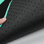 CAR PASS Mint Green Edge Leather Car Floor Mats, Universal Car Mats with Double Stitch Line and Anti-Slip Backing Design, for