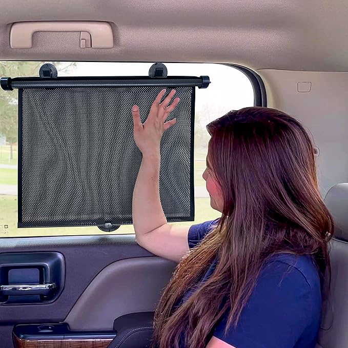 EcoNour Car Window Shades for Windows (2 Pack) | Shade Automotive Interior Sun Protection Large Offers Complete from UV Rays and Glare 18" x 20"