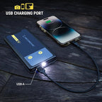 Scosche PBJ600 Portable Car Battery Jump Starter, 12V Jump Box, 600A Battery Booster, Jumper Cables Kit for Car (4.0L Gasoline/2.0L Diesel Engines) 10W Portable Power Bank, Battery Jumper w/LED Light