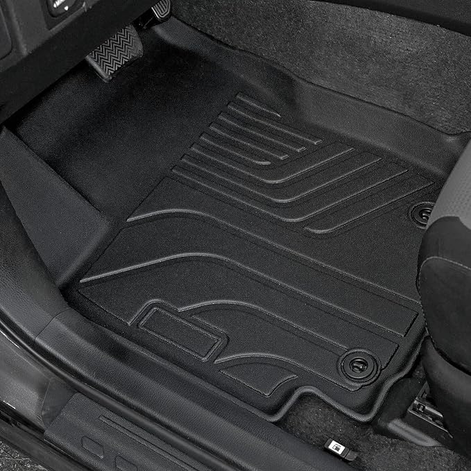 Floor Mats for Toyota RAV4 Gas 2013-2018, All Weather Floor Mats Trunk Cargo Liner with Backrest Protectors and Door Sill Guards Accessories, Full Coverage Set