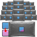 Timgle 20 Pcs 200g Rechargeable Desiccant Packs for Storage Silica Gel Packets Dry Moisture Absorbers Bags Reusable