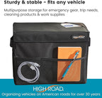 High Road Carganizer Car Storage Bin with Lid - Multipurpose Storage Box for Car for the Back Seat, Front Seat or Trunk -