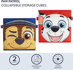 Paw Patrol Collapsible Storage Cubes, Set of 2, 10"x10"