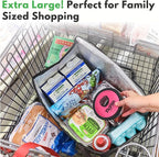 Creative Green Life XL Insulated Reusable Grocery Bags (2-Pack) - Premium Quality Cooler Bags with Hard Bottom Insert, Stands