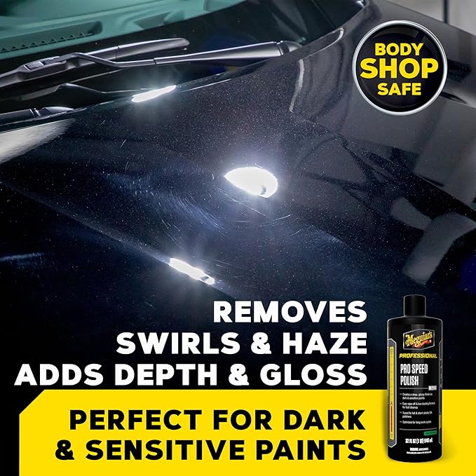 Meguiar's Professional Ultra Pro Finishing Polish M21032, Car Polish for a Mirror-Like Finish on Your Car, Removes Swirls and Rotary Holograms While Increasing Gloss and Shine, 32 Oz