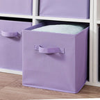 Stero Fabric Storage Bins 6 Pack Fun Colored Durable Storage Cubes with Fabric Handles Foldable Cube Baskets for Home, Kids R