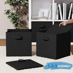 Fabric Storage Cubes for Cube Organizer - 8 Pack Heavy Duty Storage Bins - 13 Inch Cube Storage Bin, Use As A Clothes Storage