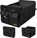 Sturdy Car Trunk Organizer - Large Capacity Trunk Organizer for SUVs & Sedans, Hard-Shell One-Piece Design with Cute Print,