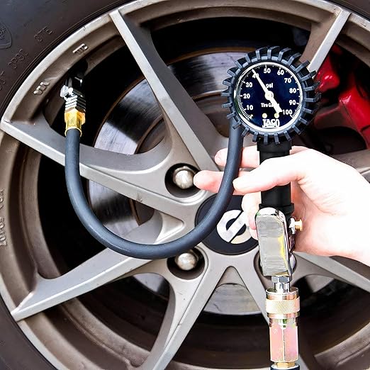 JACO FlowPro Tire Inflator with Pressure Gauge - 100 PSI